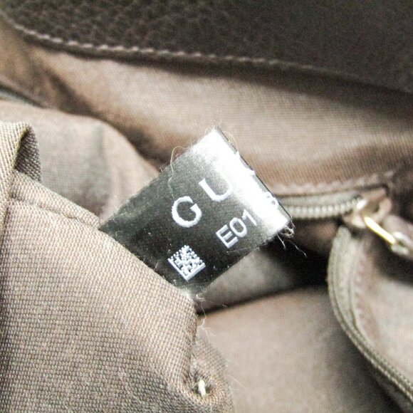 GUCCI Brown Leather Tote Bag - Picture 10 of 11